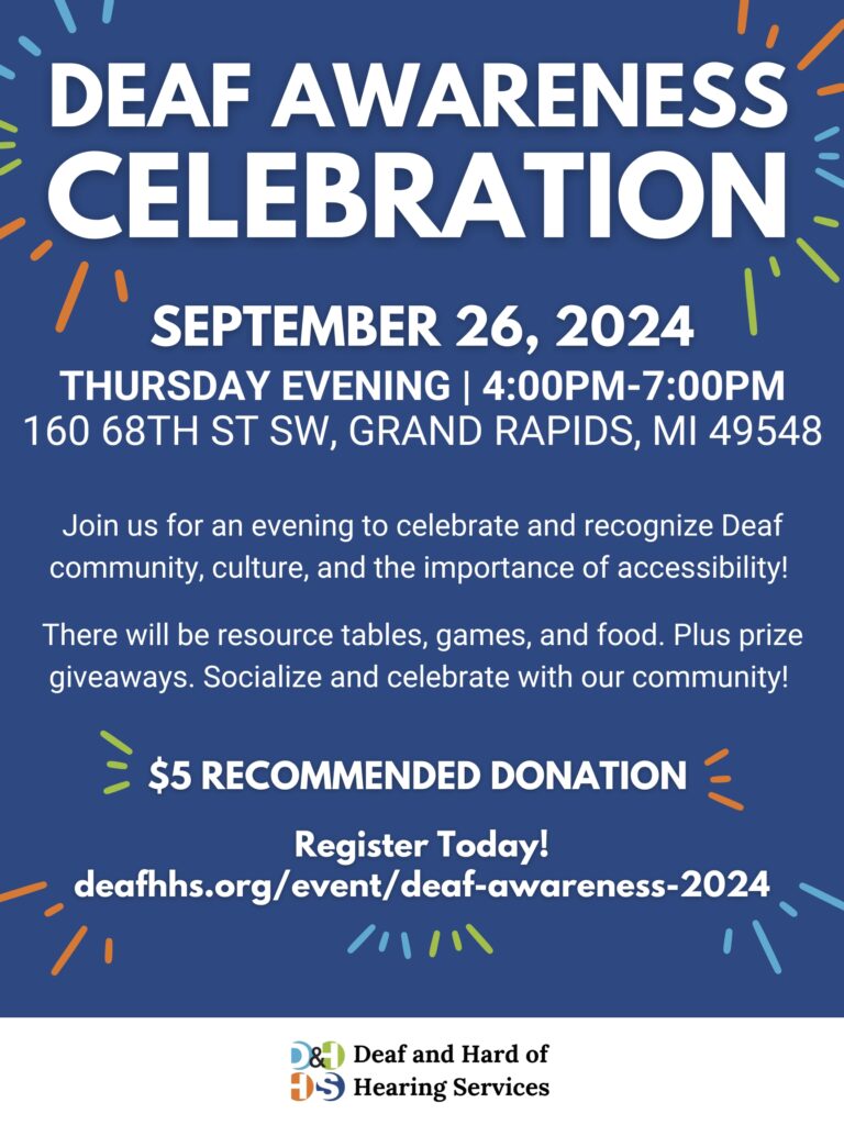 Deaf Awareness Celebration flyer